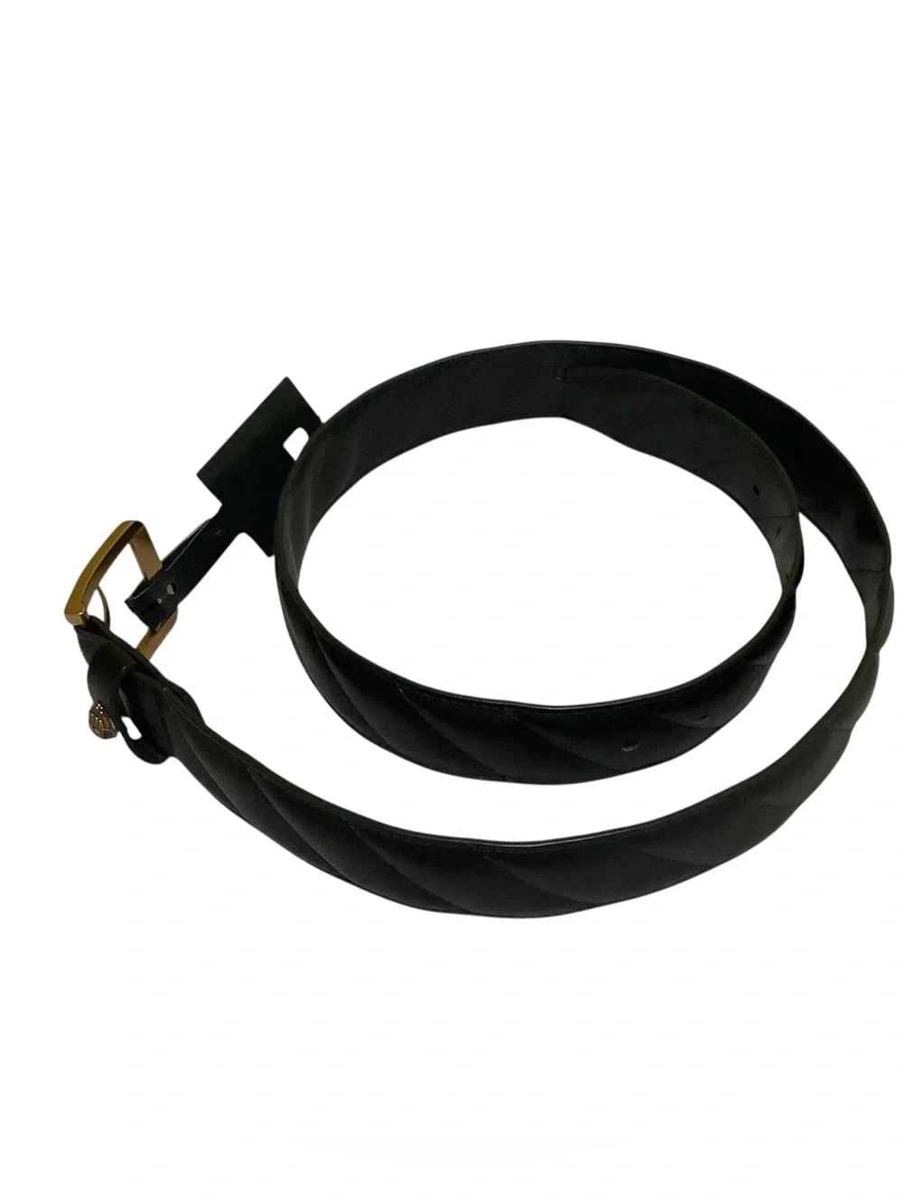 Kurt Geiger NWT Black Leather Belt Sz Large XL